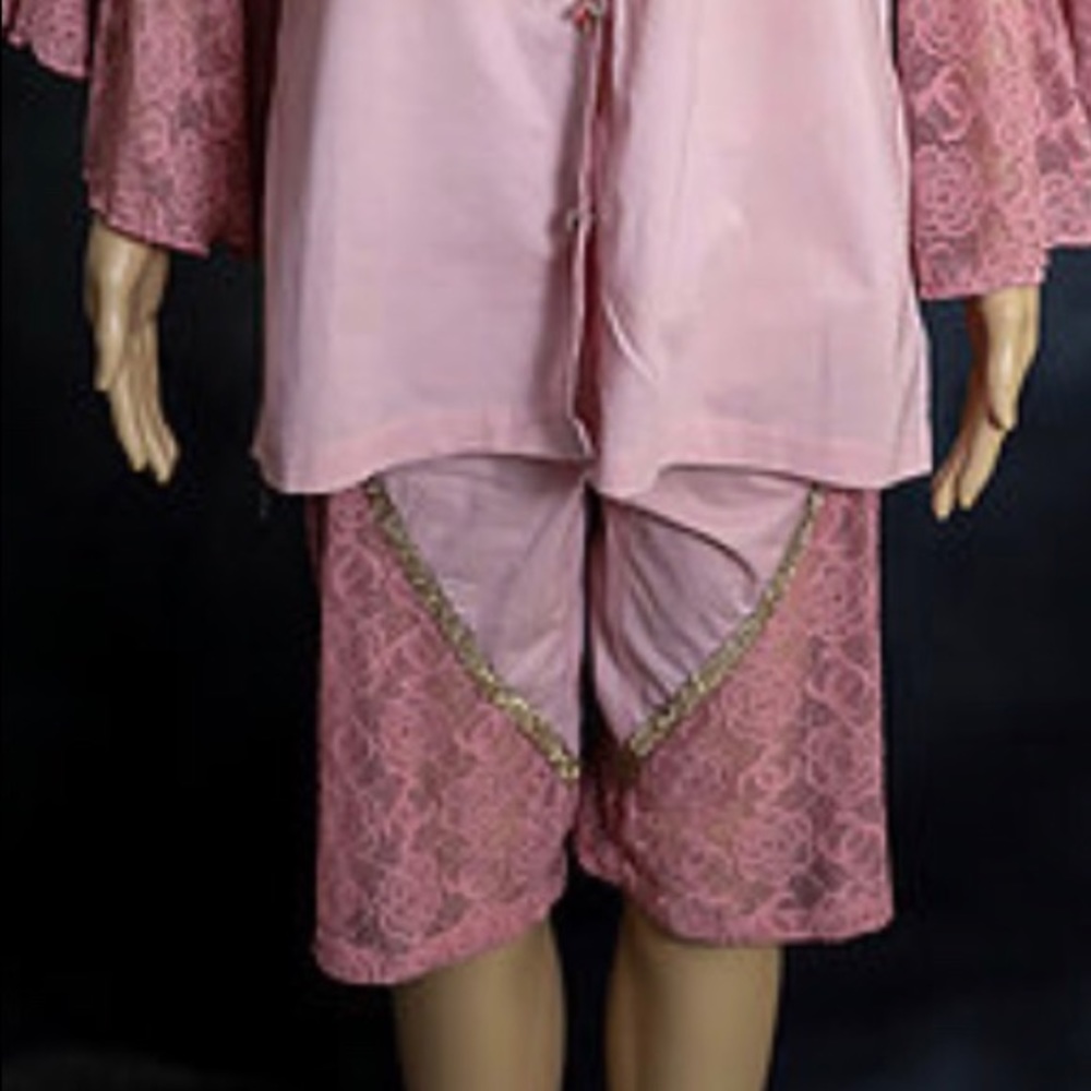 Mesh Lace & Cotton Capris